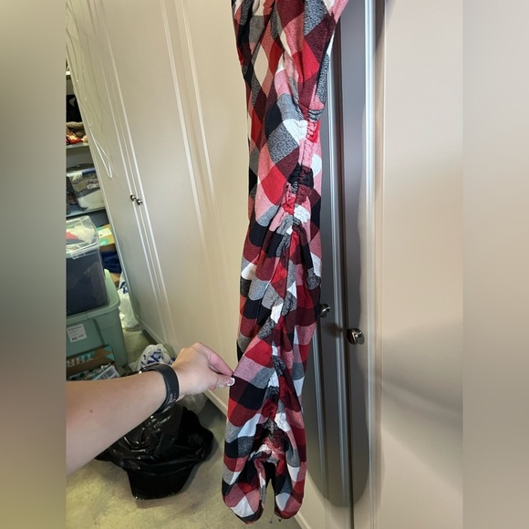 Monse Plaid Twisted Dress - Picture 6 of 16